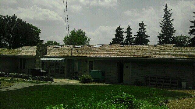 Roofing project after