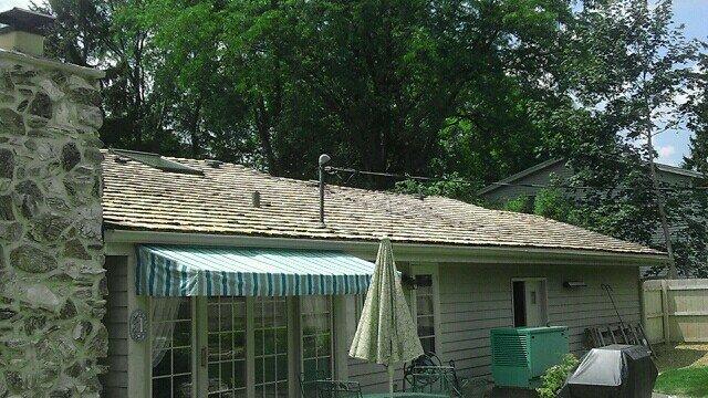 Roofing project after